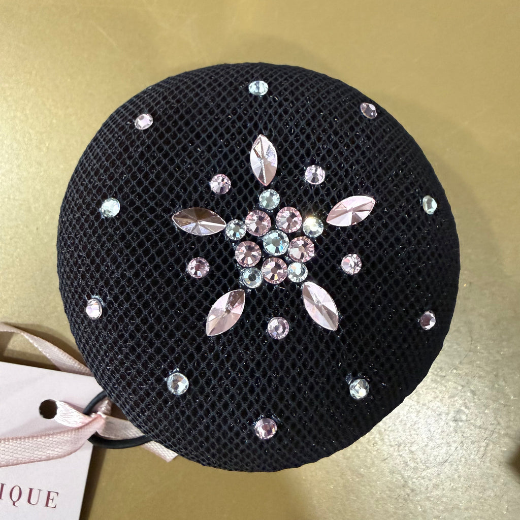 Plastronique Jeweled Bun Covers - Black