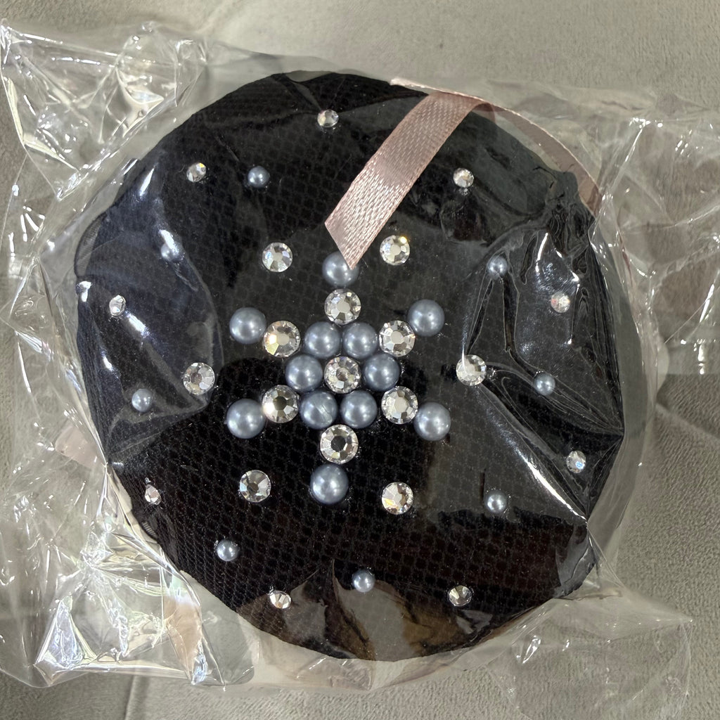 Plastronique Jeweled Bun Covers - Black