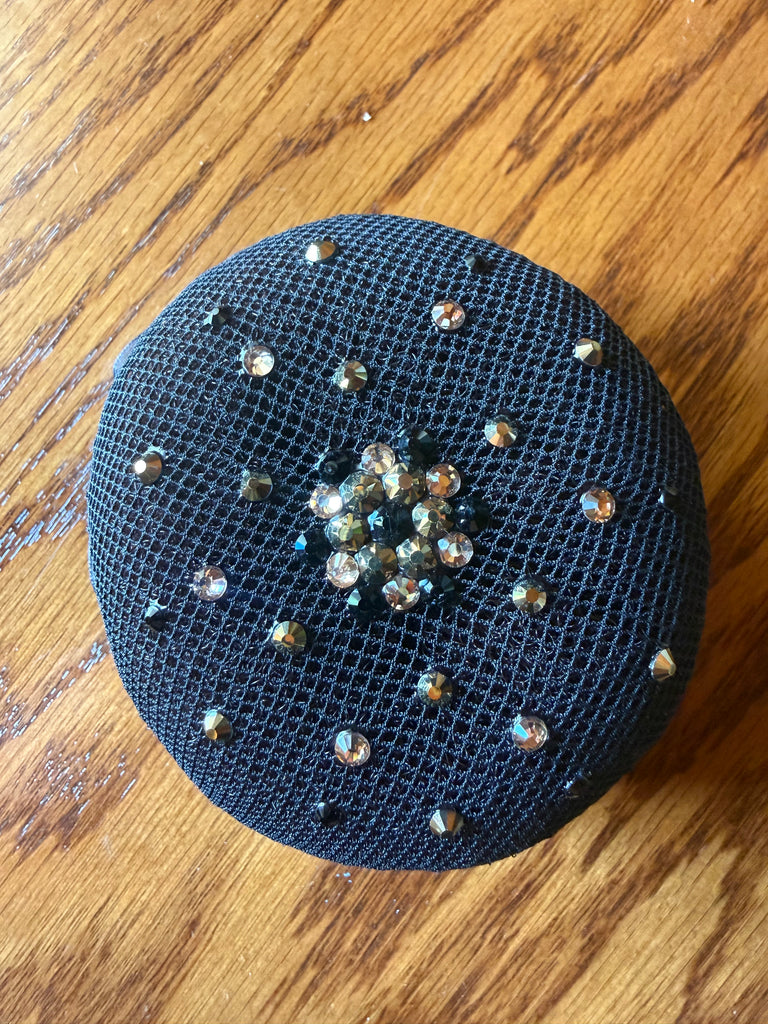 Plastronique Jeweled Bun Covers - Black