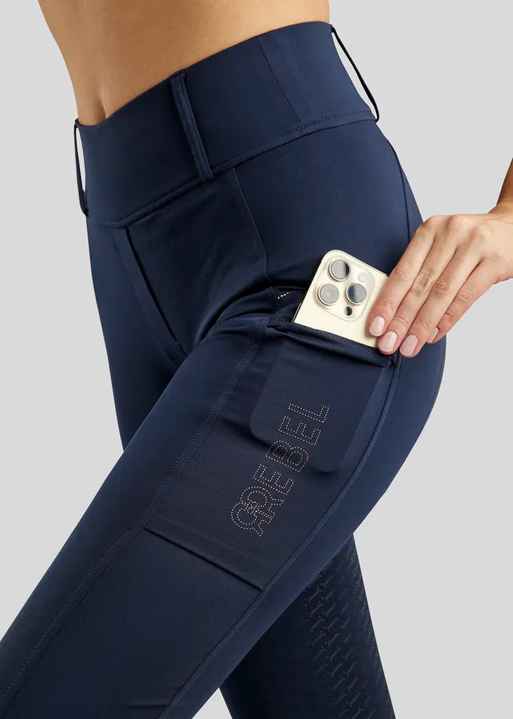 Rebel Pull-On Thigh Pocket Breech - Navy