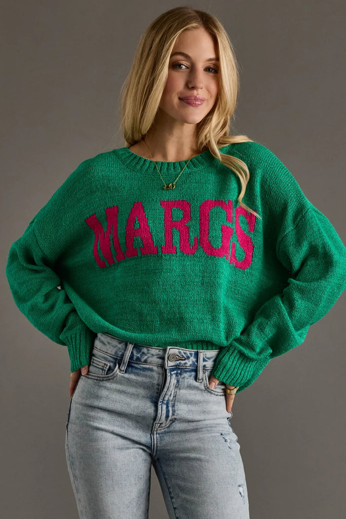 Green Margs Lightweight Sweater