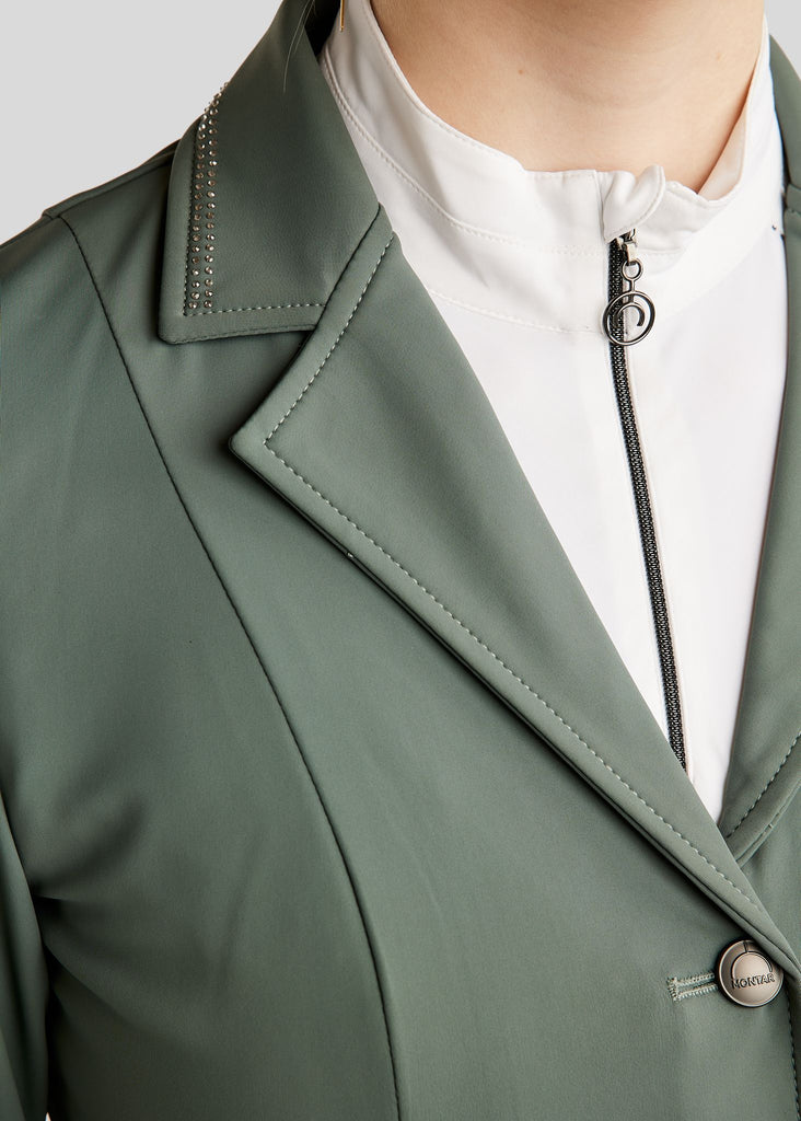 MoPearl Pintuck Show Coat - Jade