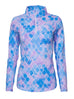 IBKUL Zip Mock Neck Shirt