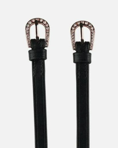Horze Marseille Spur Straps w/ Crystal Buckle