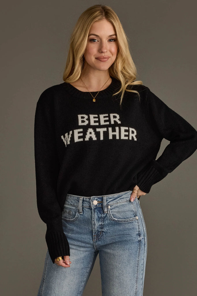 Beer Weather Lightweight Sweater - Black