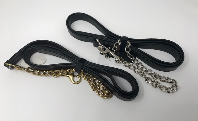 Leather Lead with Chain