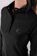 Crystal Placket LS Polo